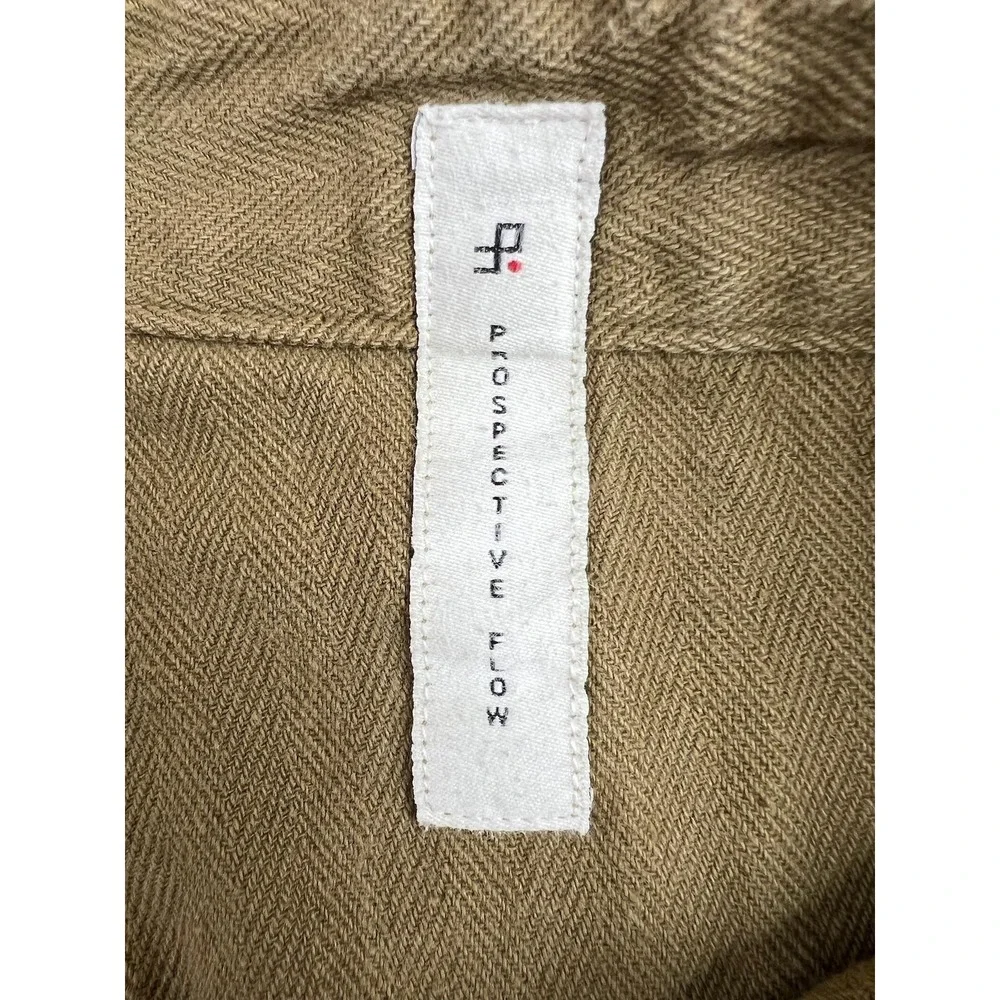 Prospective Flow Pants Mens 28x26 Brown Herringbone Canvas Chino Casual USA
